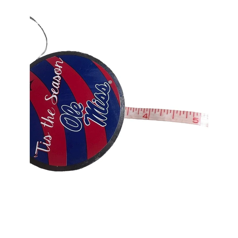Ole Miss Rebels‎ Fan Christmas Ornaments Set Mason Jar Snowflakes Sleigh Wreath